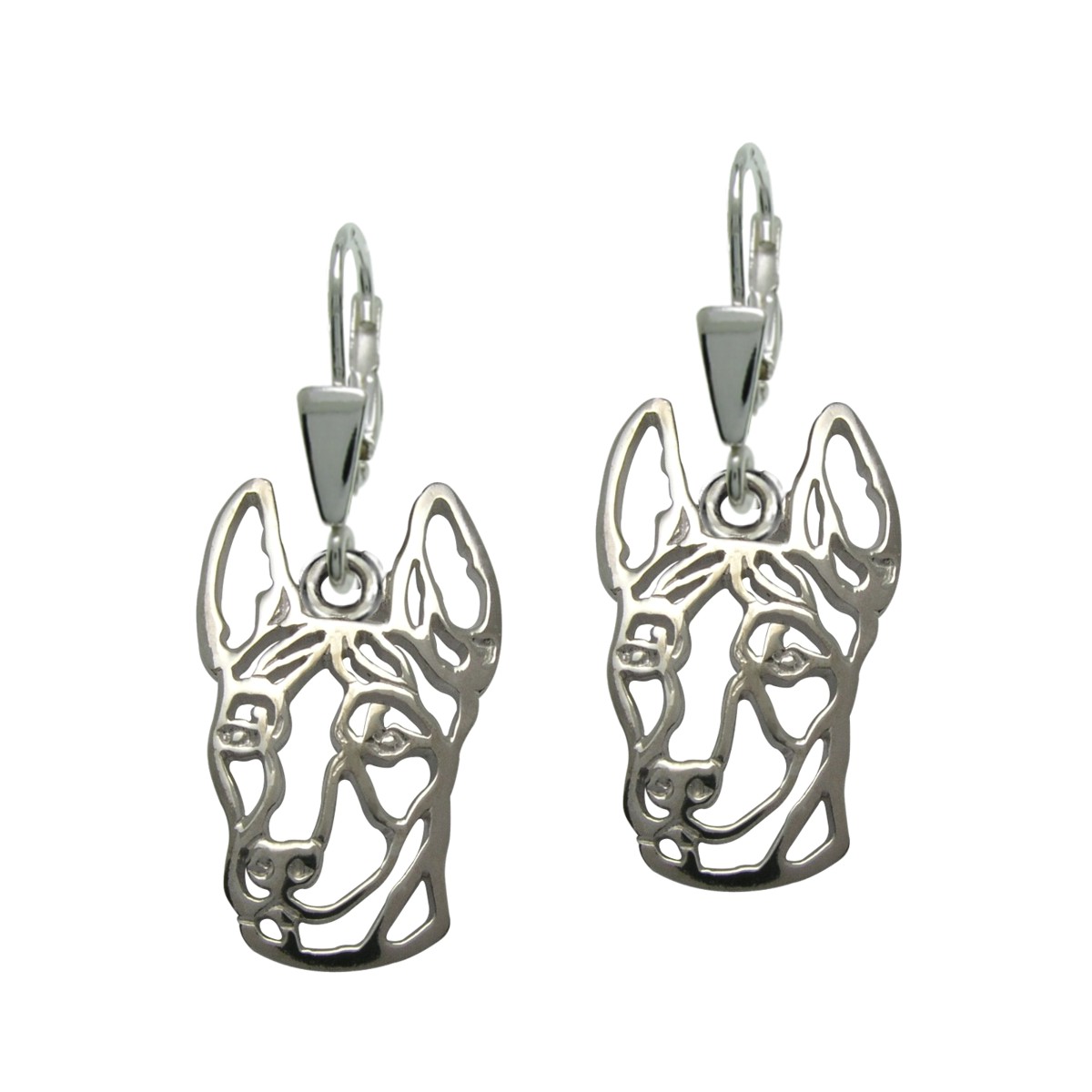 Xoloitzcuintle – silver sterling earrings - Silver Paws