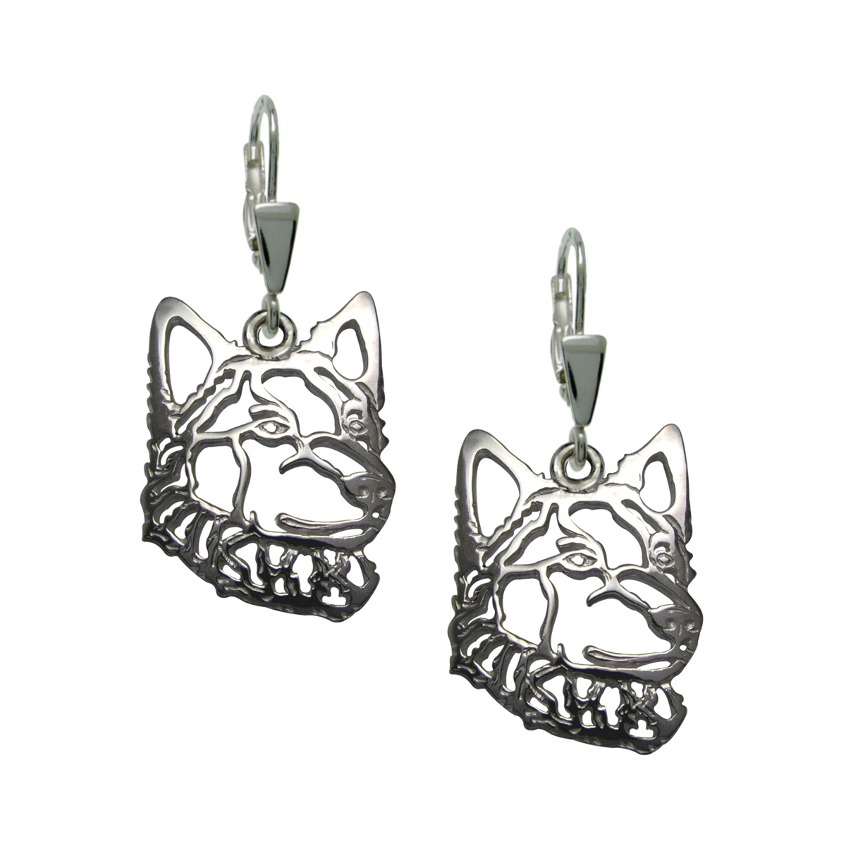 Mudi – silver sterling earrings - Silver Paws